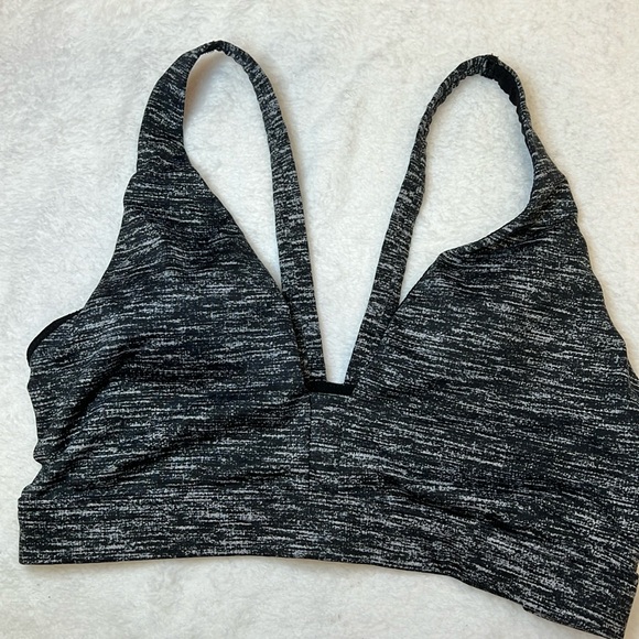 VSX Sport Sports Bra / Bralette. Size Small. EUC. Black Heathered with cute back - Picture 1 of 6
